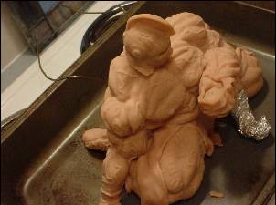 Sculpting - baking the sculpture