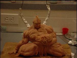 Sculpting - starting the wings