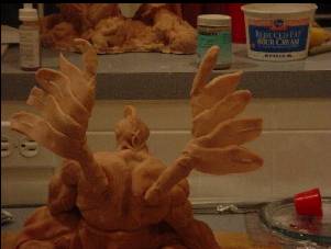 Sculpting - adding feathers
